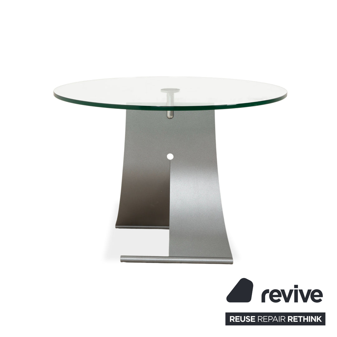 Table basse en verre argentée Rolf Benz 5170