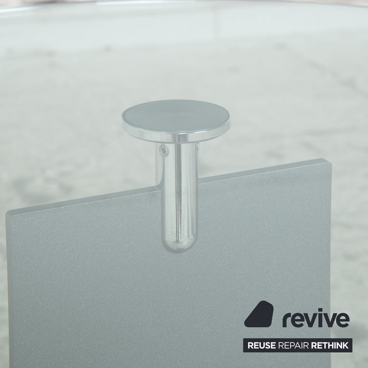 Rolf Benz 5170 Glas Couchtisch Silber