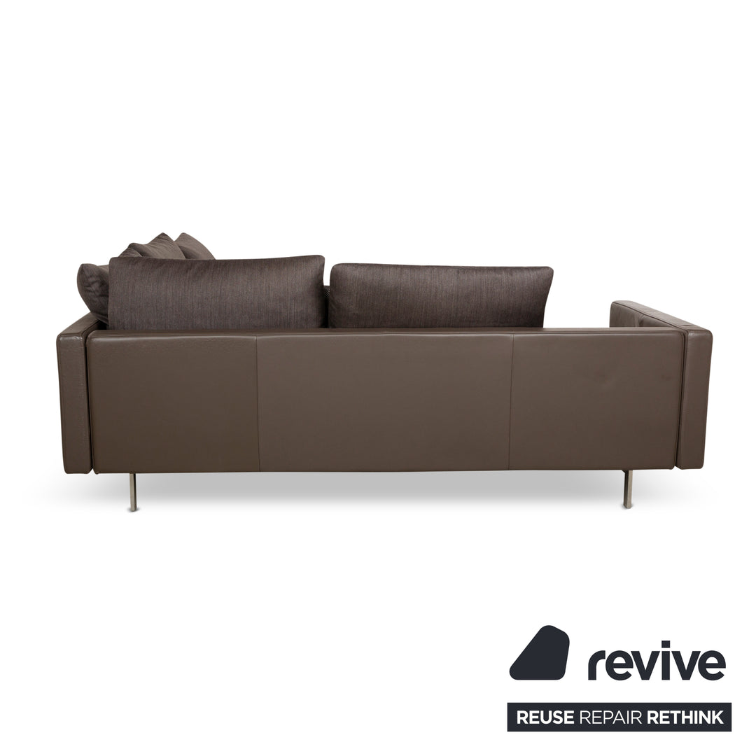 Rolf Benz 555 Leder Ecksofa Braun Sofa Couch manuelle Funktion Schlafsofa