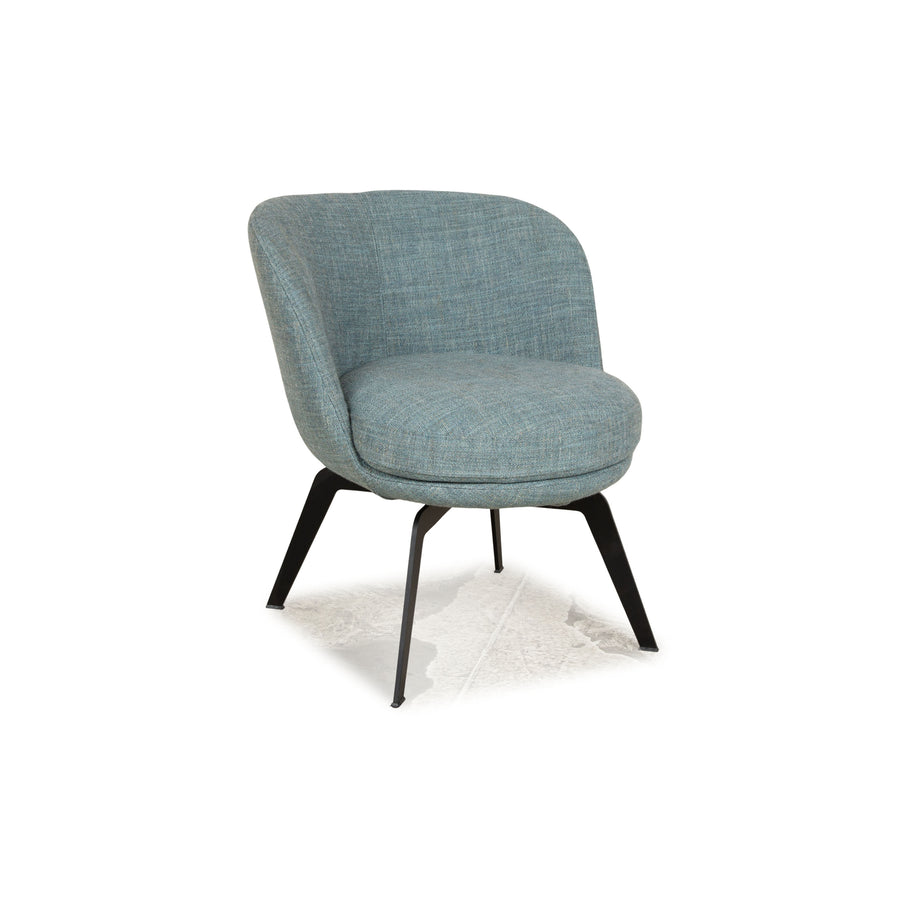 Rolf Benz 562 fabric armchair blue grey