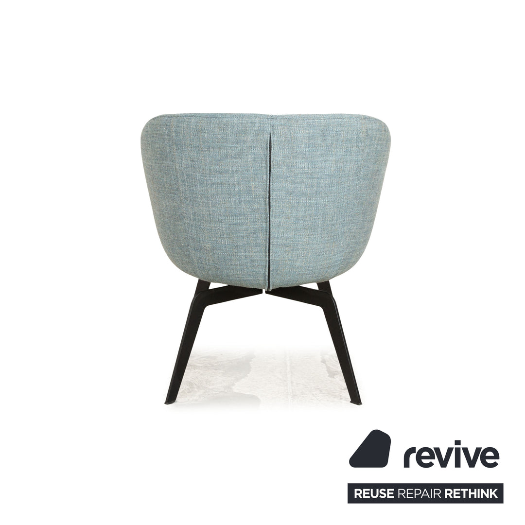 Rolf Benz 562 fabric armchair blue grey