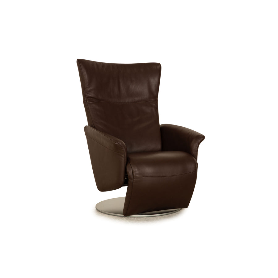 Rolf Benz 5700 leather armchair brown manual function relaxation function