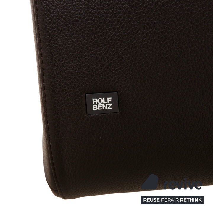 Rolf Benz 620 Cuir Chaise Noire Salle à manger
