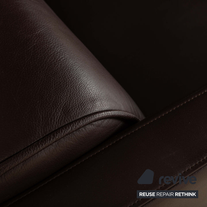 Rolf Benz 6300 2x Leather Armchairs Brown