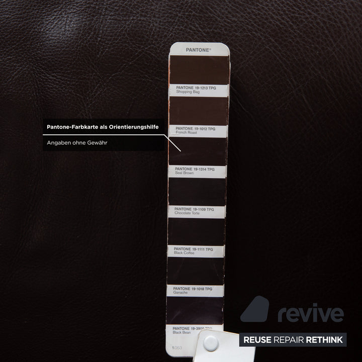 Rolf Benz 6300 Leder 2x Sessel Braun Espresso