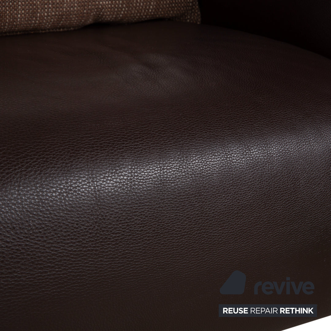 Fauteuil Rolf Benz 6300 en cuir marron expresso (2 places)