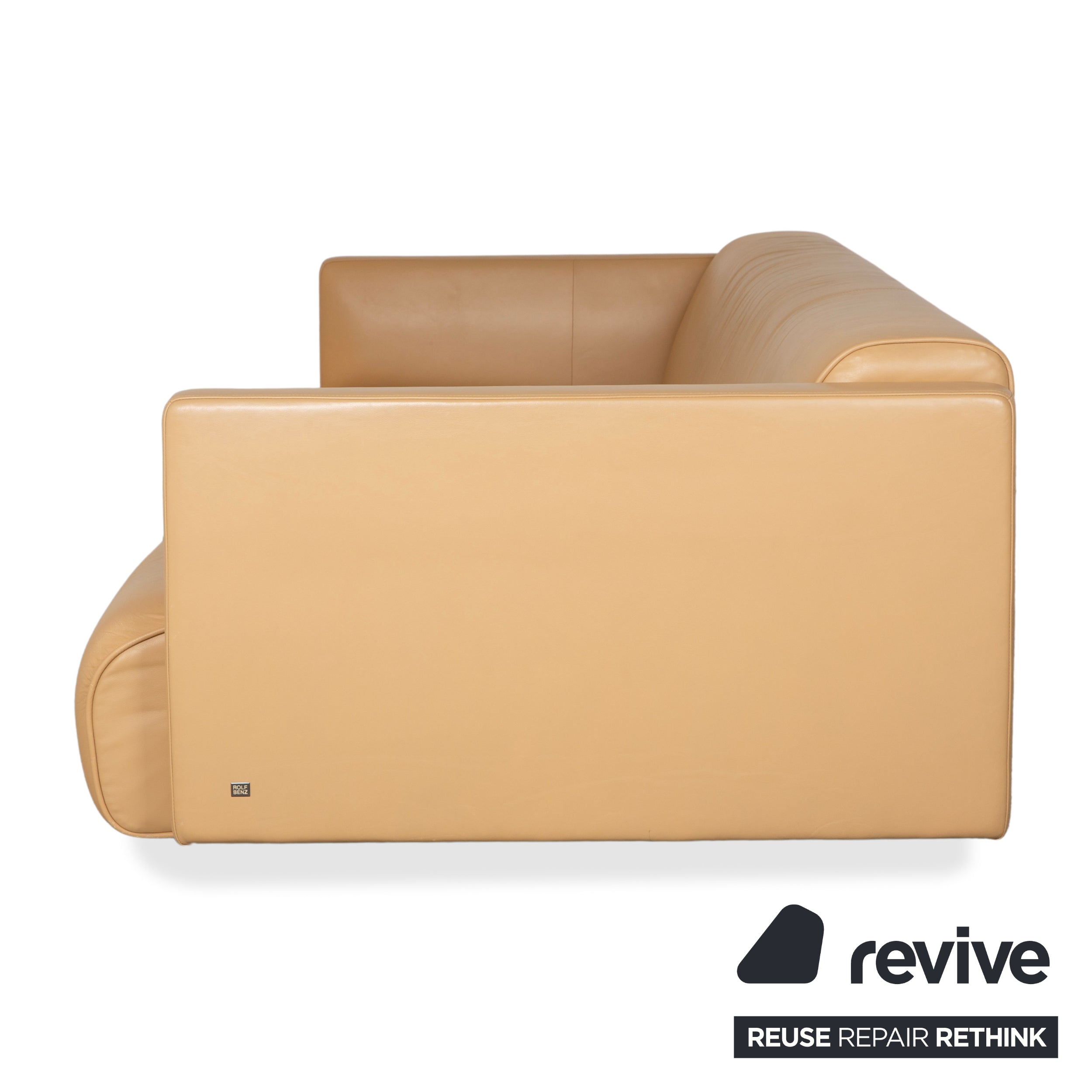 Rolf Benz 6300 Leder Dreisitzer Braun Beige Sand Camel Sofa Couch