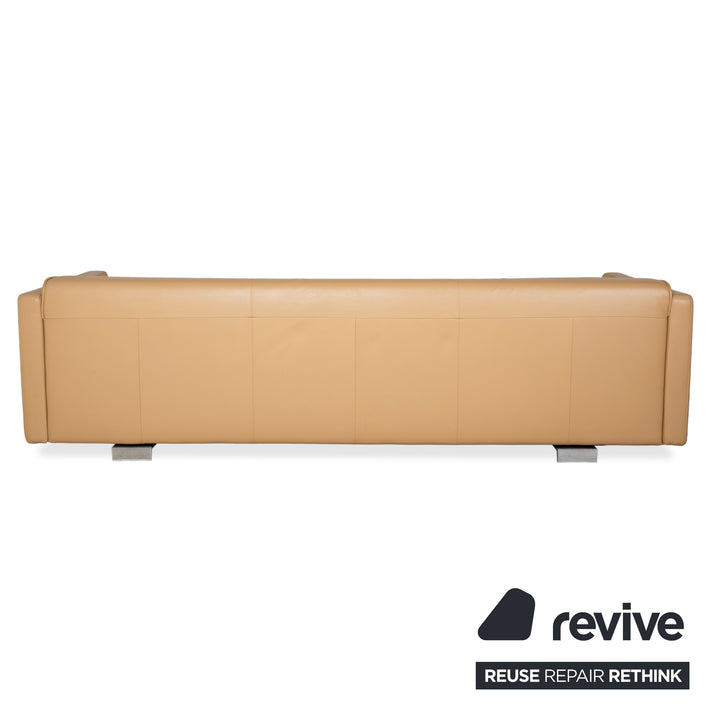 Rolf Benz 6300 Leder Dreisitzer Braun Beige Sand Camel Sofa Couch