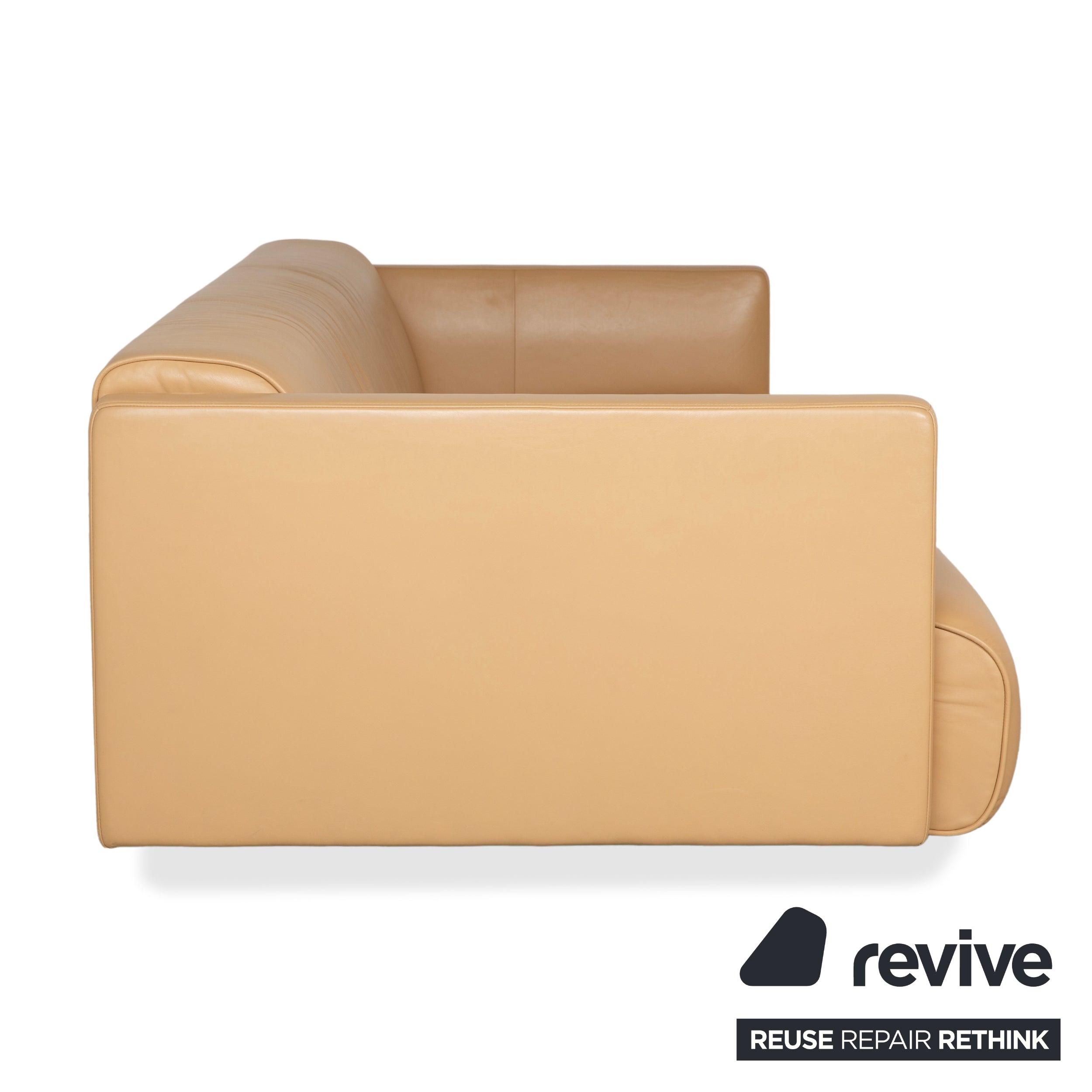 Rolf Benz 6300 Leder Dreisitzer Braun Beige Sand Camel Sofa Couch