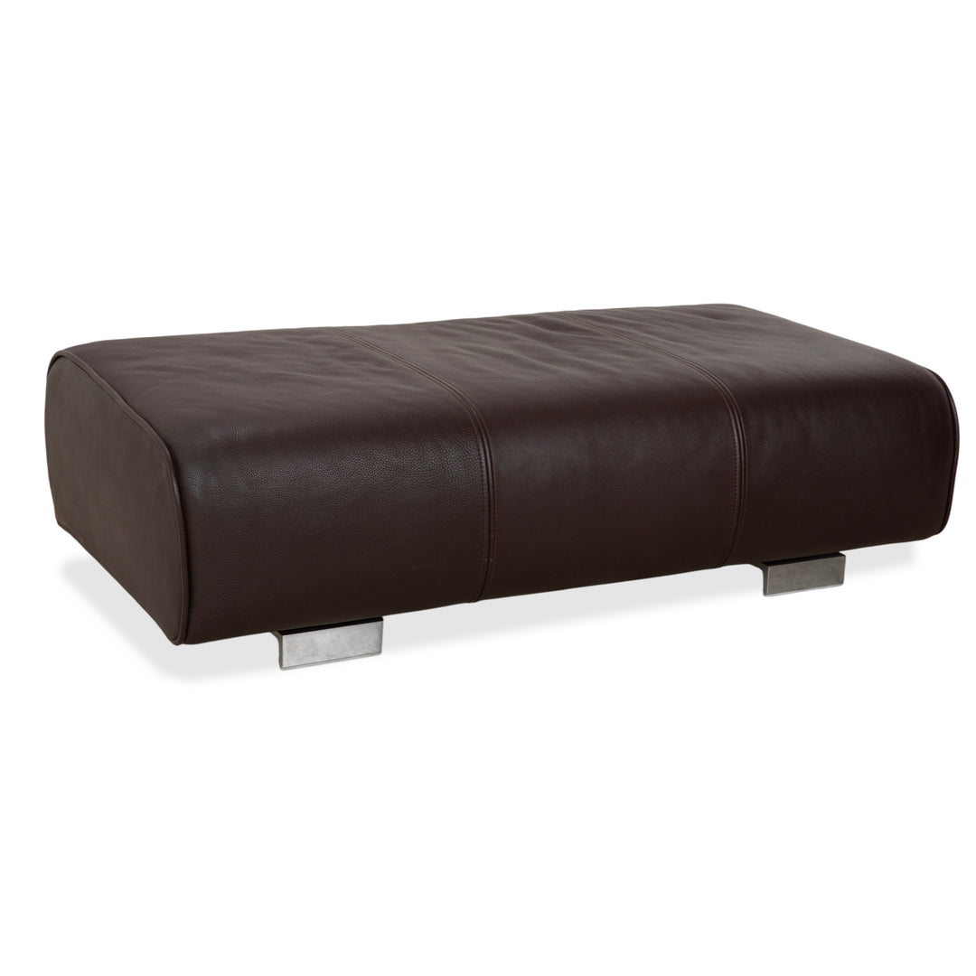 Rolf Benz 6300 Leder Hocker Braun