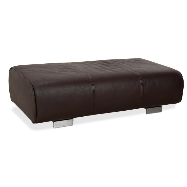 Rolf Benz 6300 Leder Hocker Braun