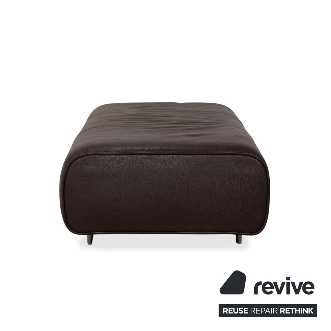 Rolf Benz 6300 Leder Hocker Braun
