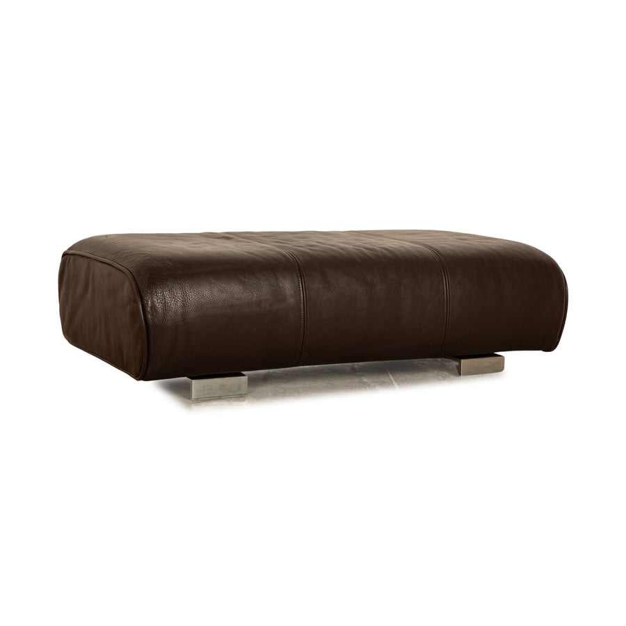 Rolf Benz 6300 Leather Stool Brown