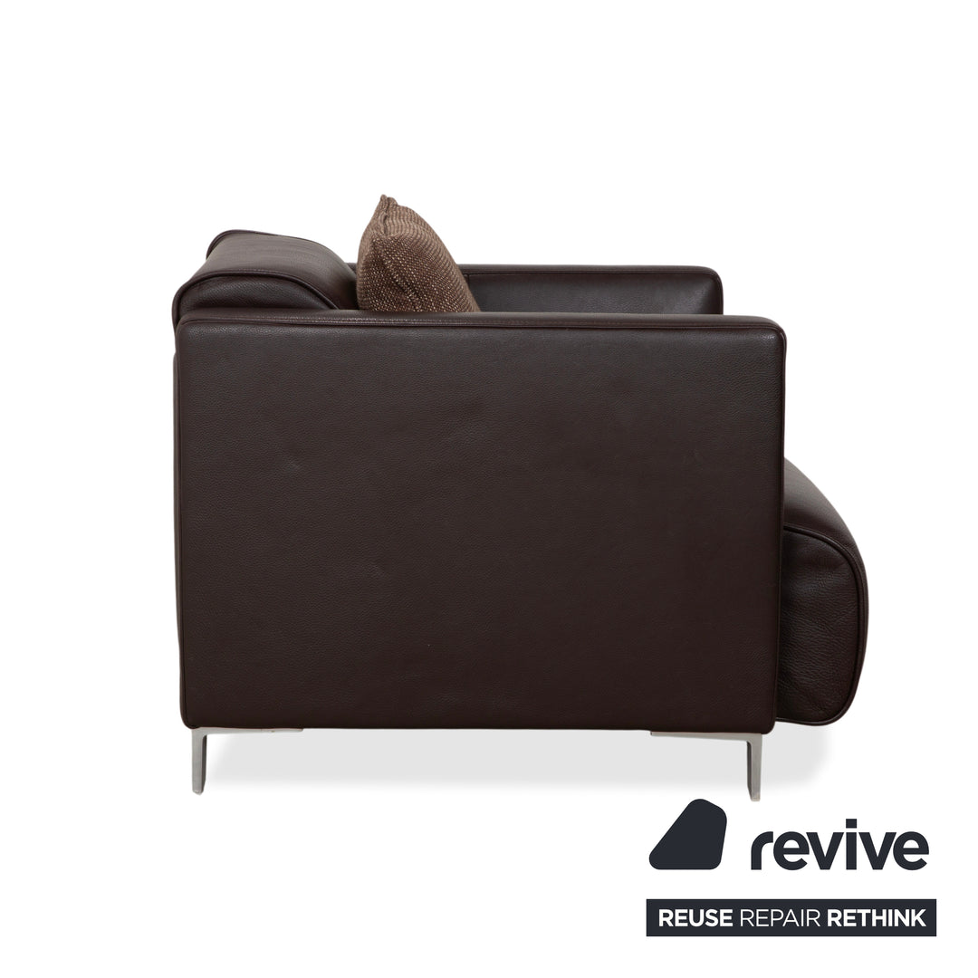 Rolf Benz 6300 Leder Sessel Braun Espresso