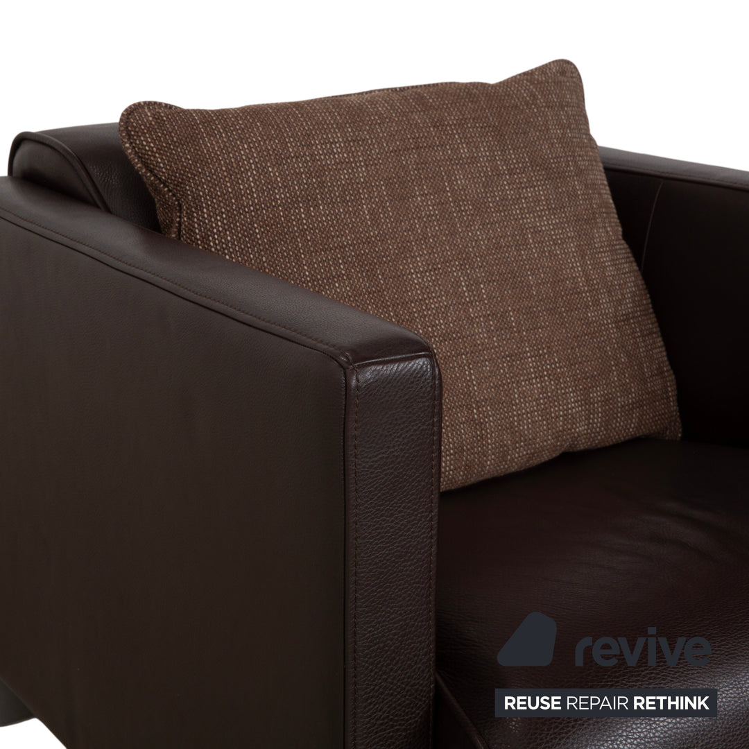 Rolf Benz 6300 Leder Sessel Braun Espresso