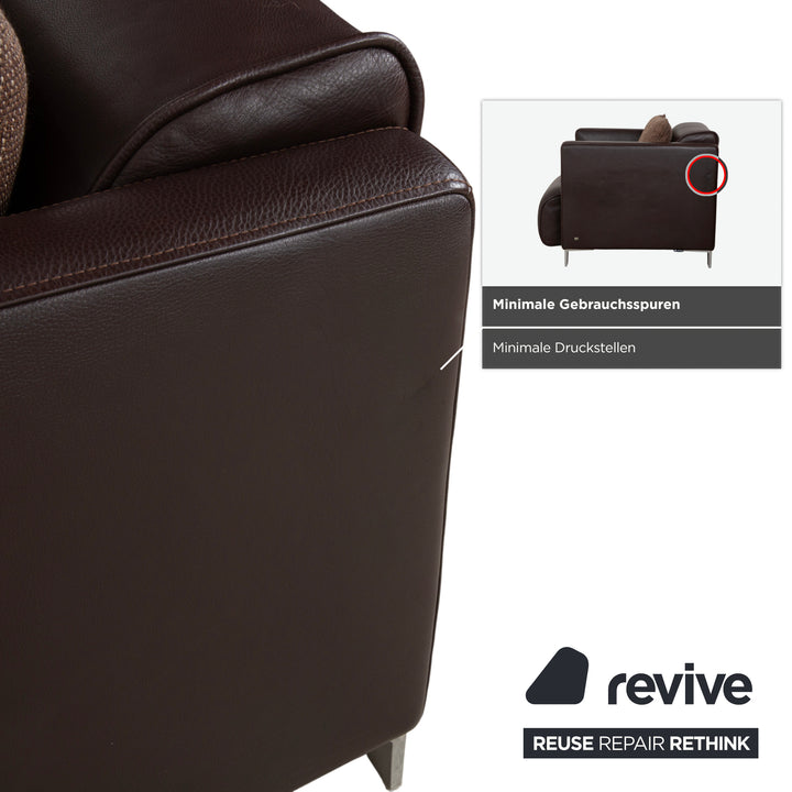 Rolf Benz 6300 Leder Sessel Braun Espresso