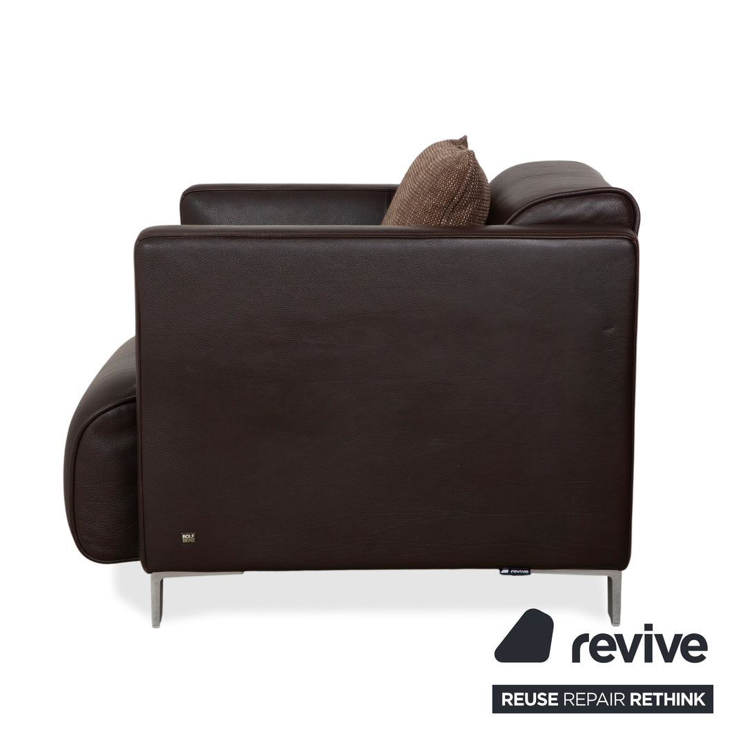 Rolf Benz 6300 Leder Sessel Braun Espresso