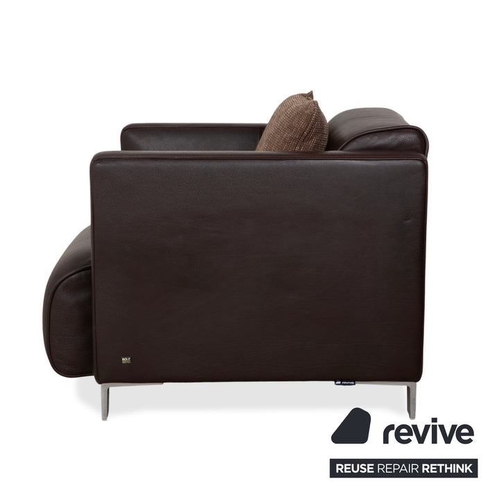 Rolf Benz 6300 Leder Sessel Braun Espresso
