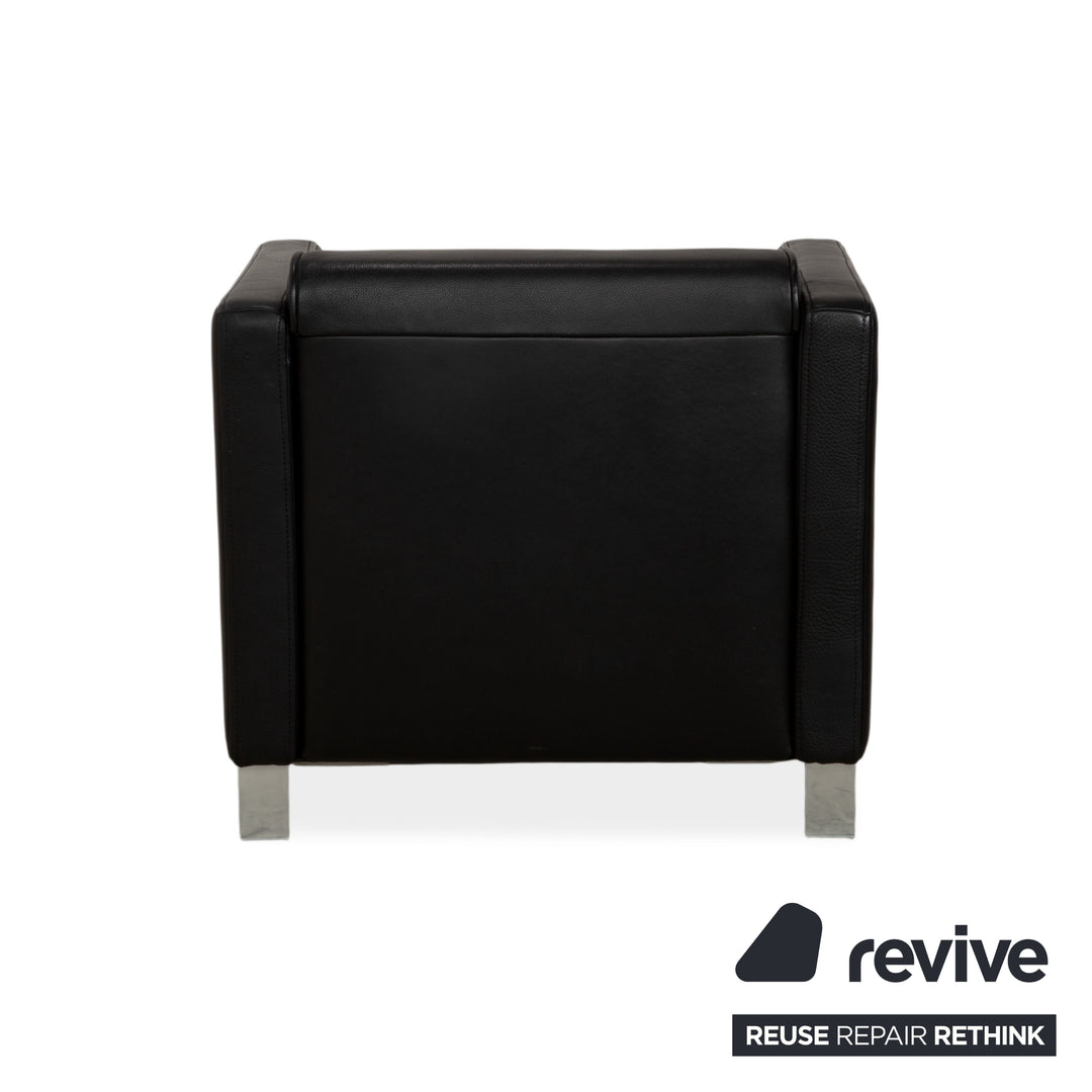 Rolf Benz 6300 Leder Sessel Schwarz