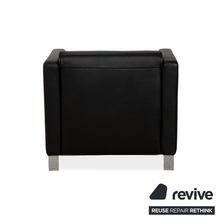 Rolf Benz 6300 Leder Sessel Schwarz