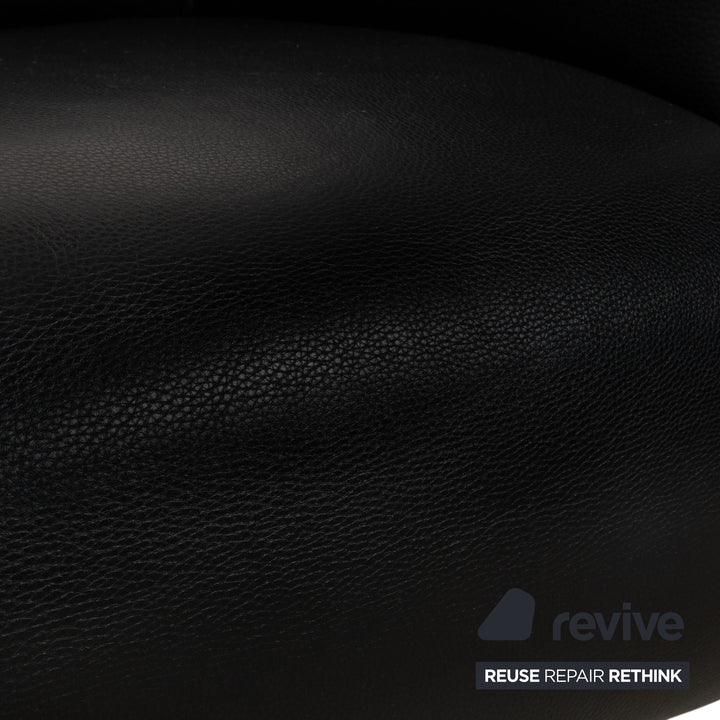 Rolf Benz 6300 Leder Sessel Schwarz