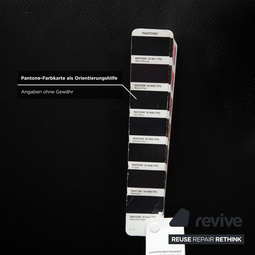 Rolf Benz 6300 Leder Sessel Schwarz