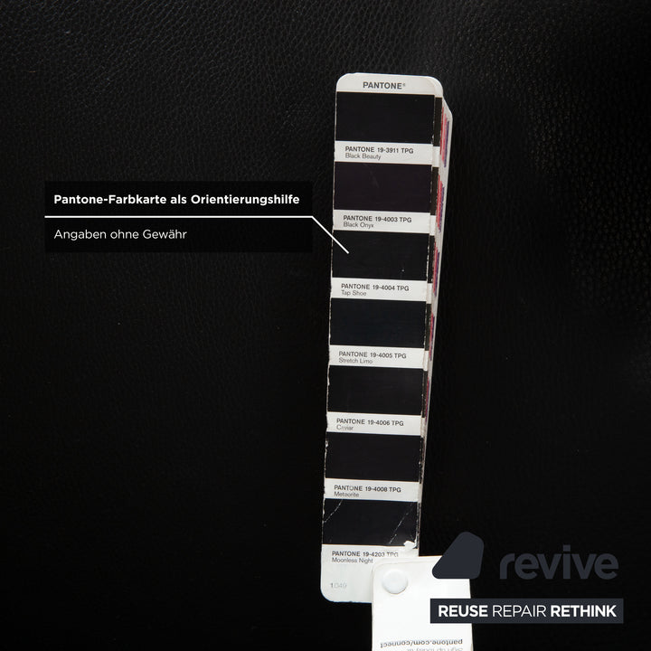 Rolf Benz 6300 Leder Sessel Schwarz