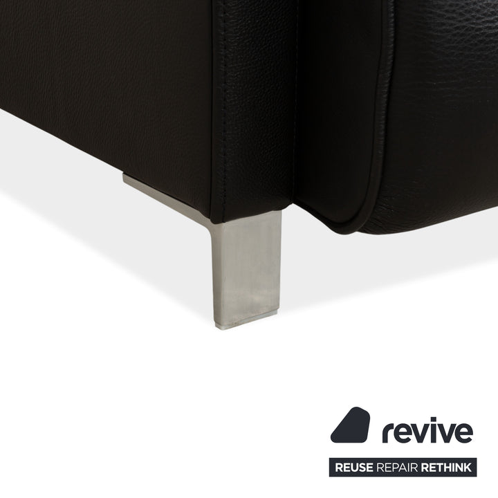 Rolf Benz 6300 Leder Sessel Schwarz