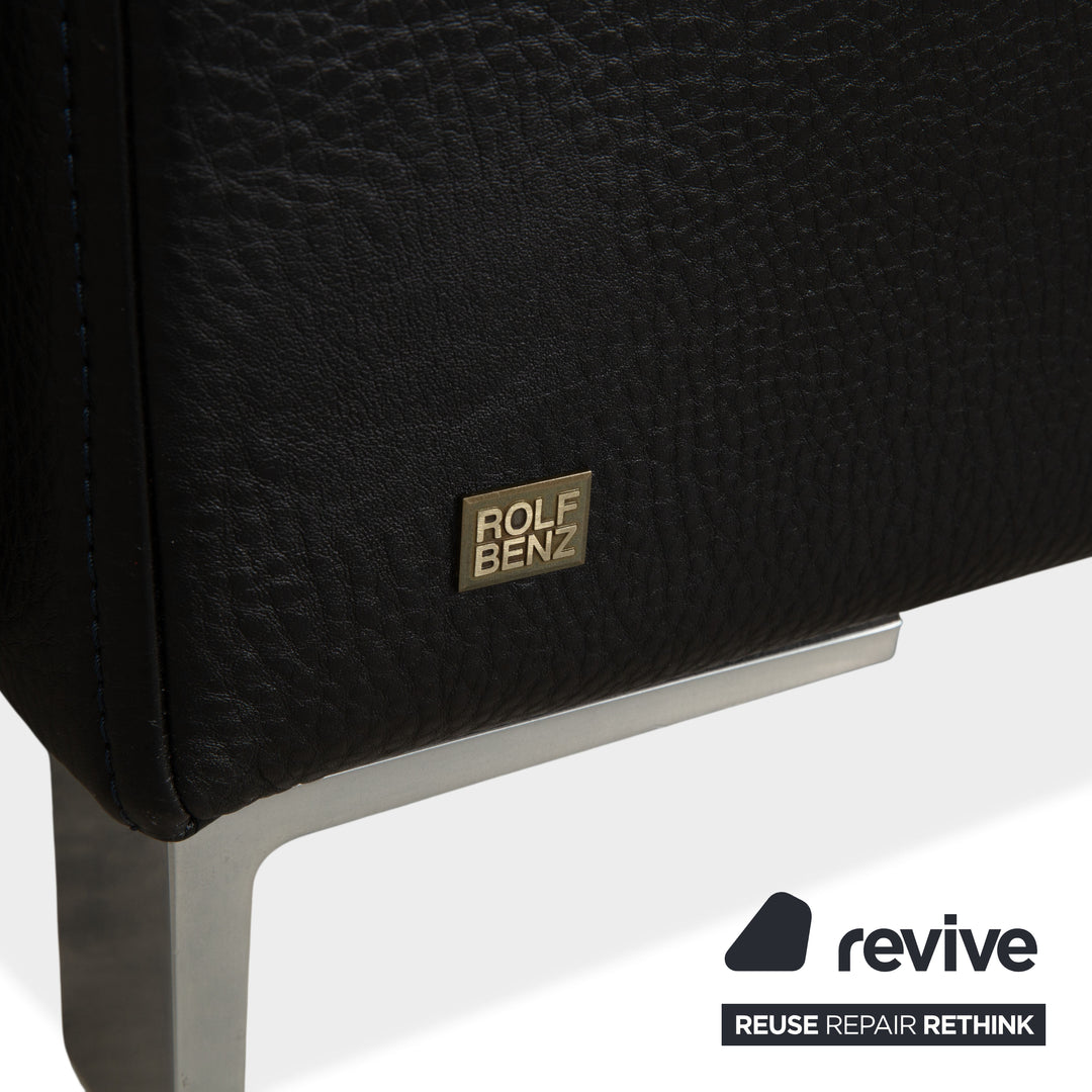 Rolf Benz 6300 Leder Sessel Schwarz