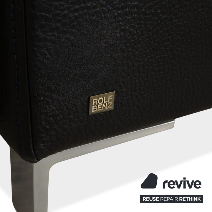 Rolf Benz 6300 Leder Sessel Schwarz