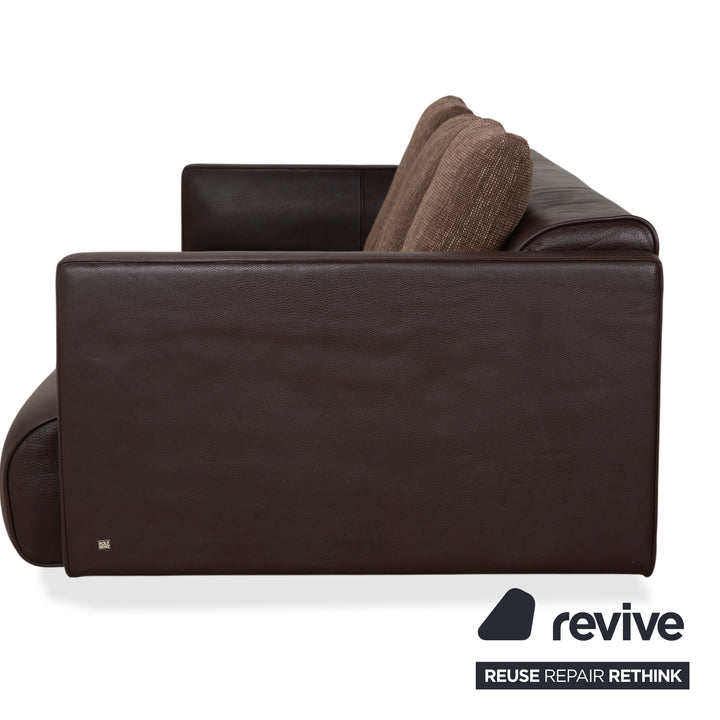 Rolf Benz 6300 Leder Viersitzer Braun Espresso Sofa Couch