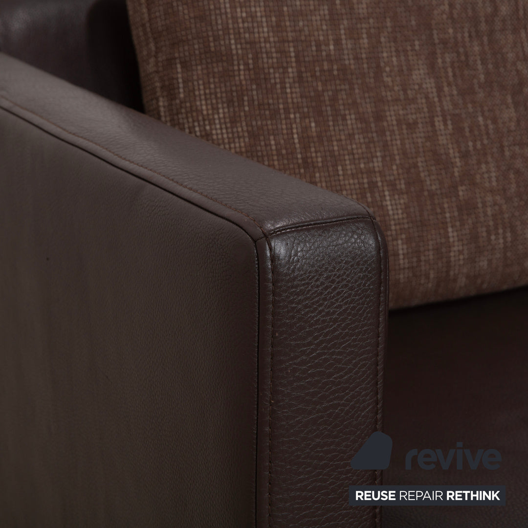 Rolf Benz 6300 Leder Viersitzer Braun Espresso Sofa Couch