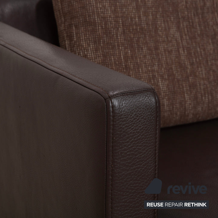 Rolf Benz 6300 Leder Viersitzer Braun Espresso Sofa Couch