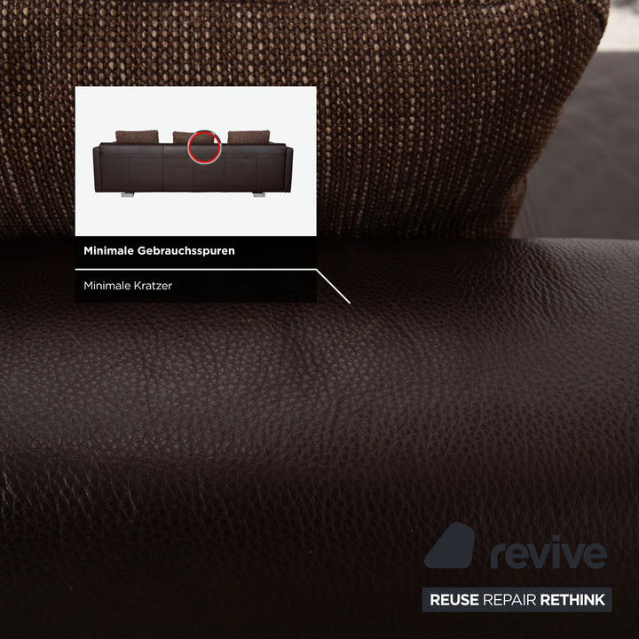 Rolf Benz 6300 Leder Viersitzer Braun Espresso Sofa Couch