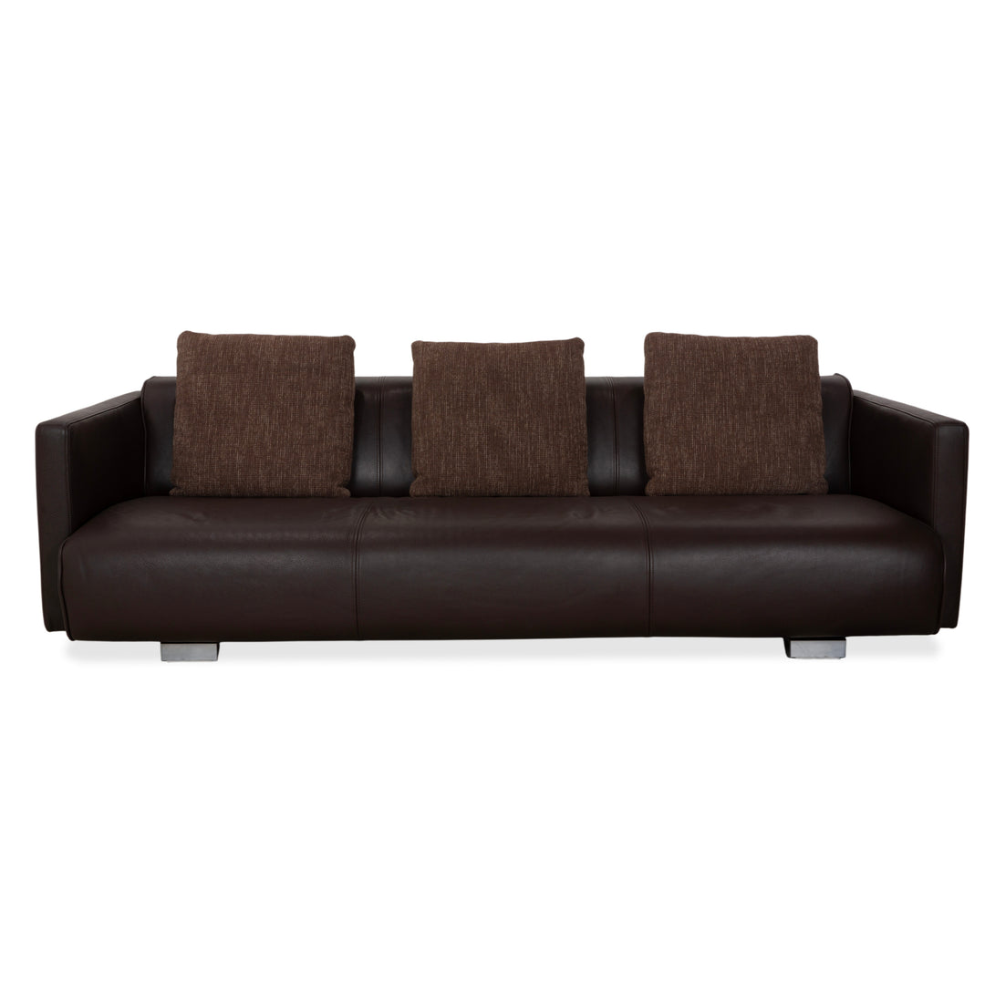 Rolf Benz 6300 Leder Viersitzer Braun Espresso Sofa Couch