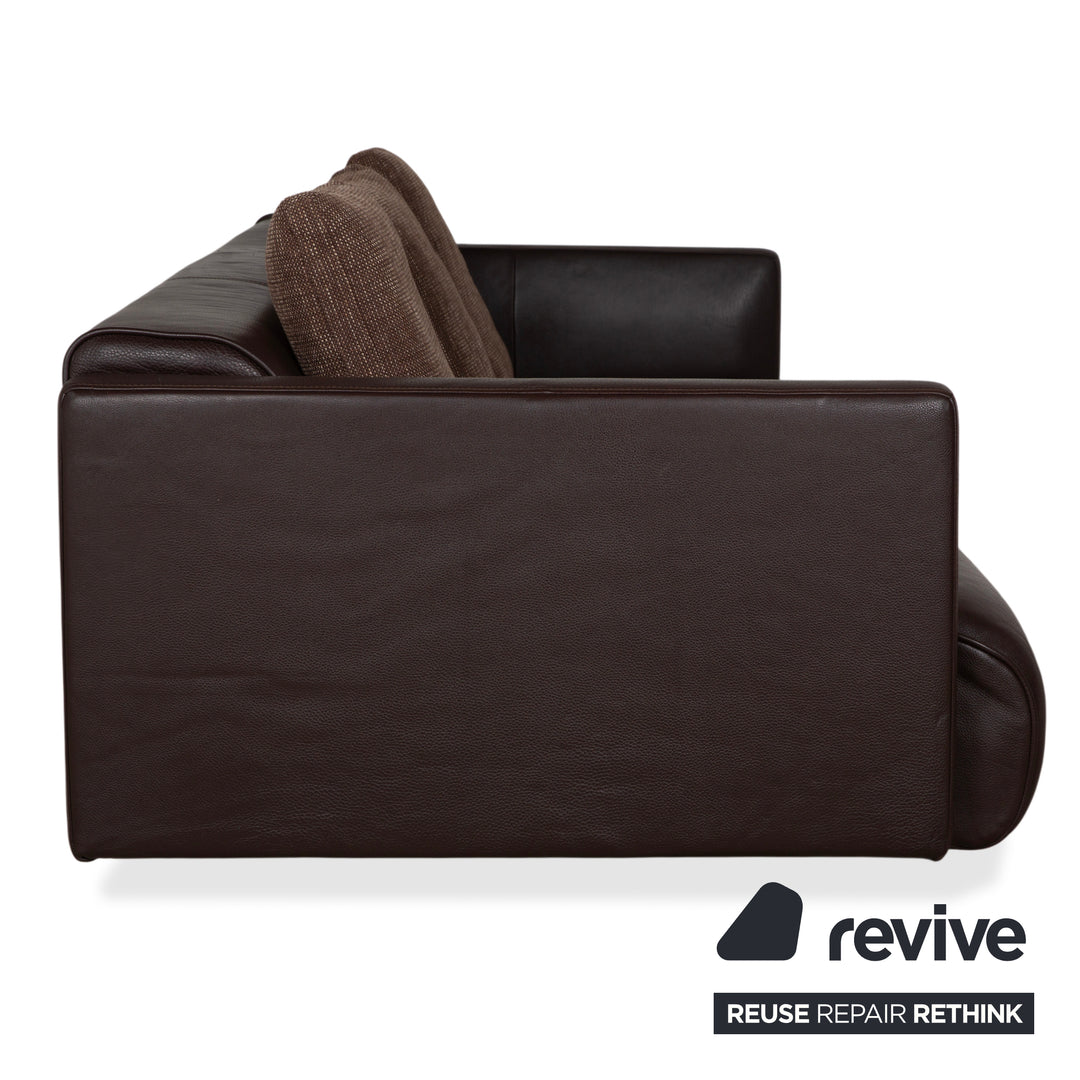 Rolf Benz 6300 Leder Viersitzer Braun Espresso Sofa Couch