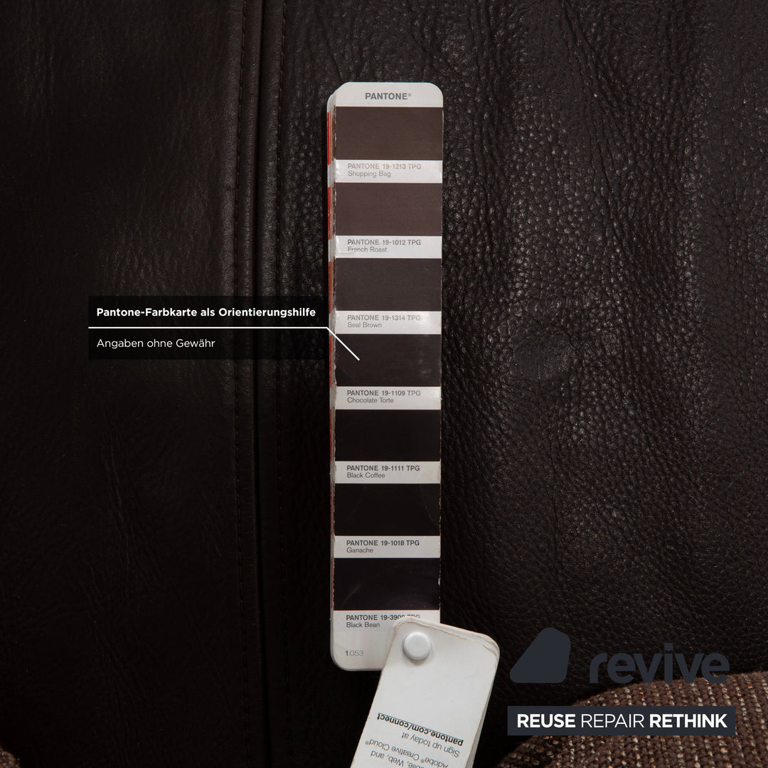 Rolf Benz 6300 Leder Viersitzer Braun Espresso Sofa Couch