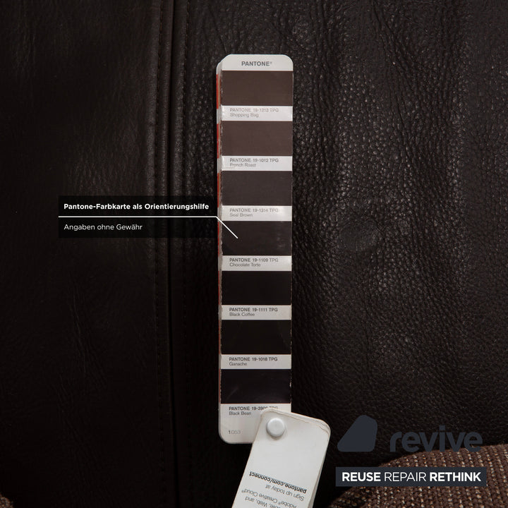 Rolf Benz 6300 Leder Viersitzer Braun Espresso Sofa Couch