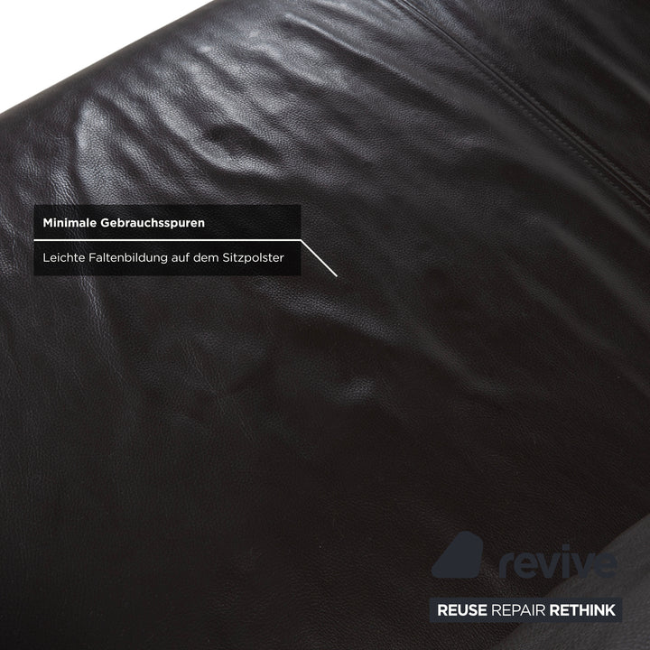 Rolf Benz 6300 Four-Seater Leather Brown Sofa Couch