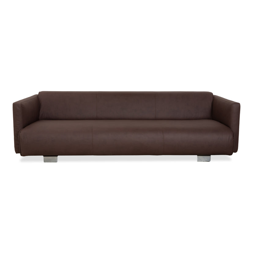 Rolf Benz 6300 Viersitzer Sofa Braun veganes Leder Neubezug Couch