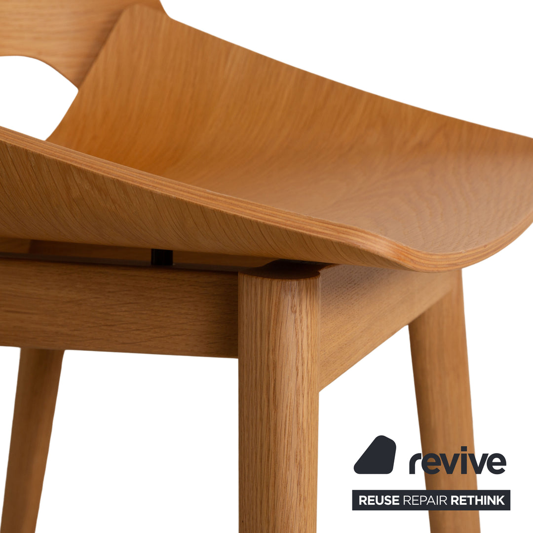 Rolf Benz 650 chair wood brown completely natural oak