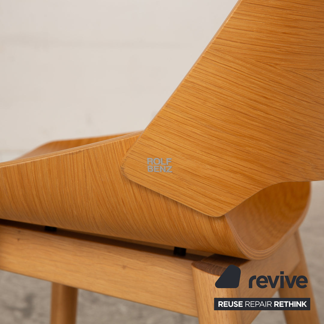 Rolf Benz 650 chair wood brown completely natural oak