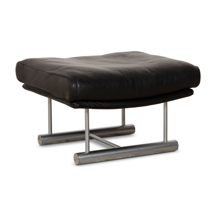 Rolf Benz 6500 Leather Stool Black