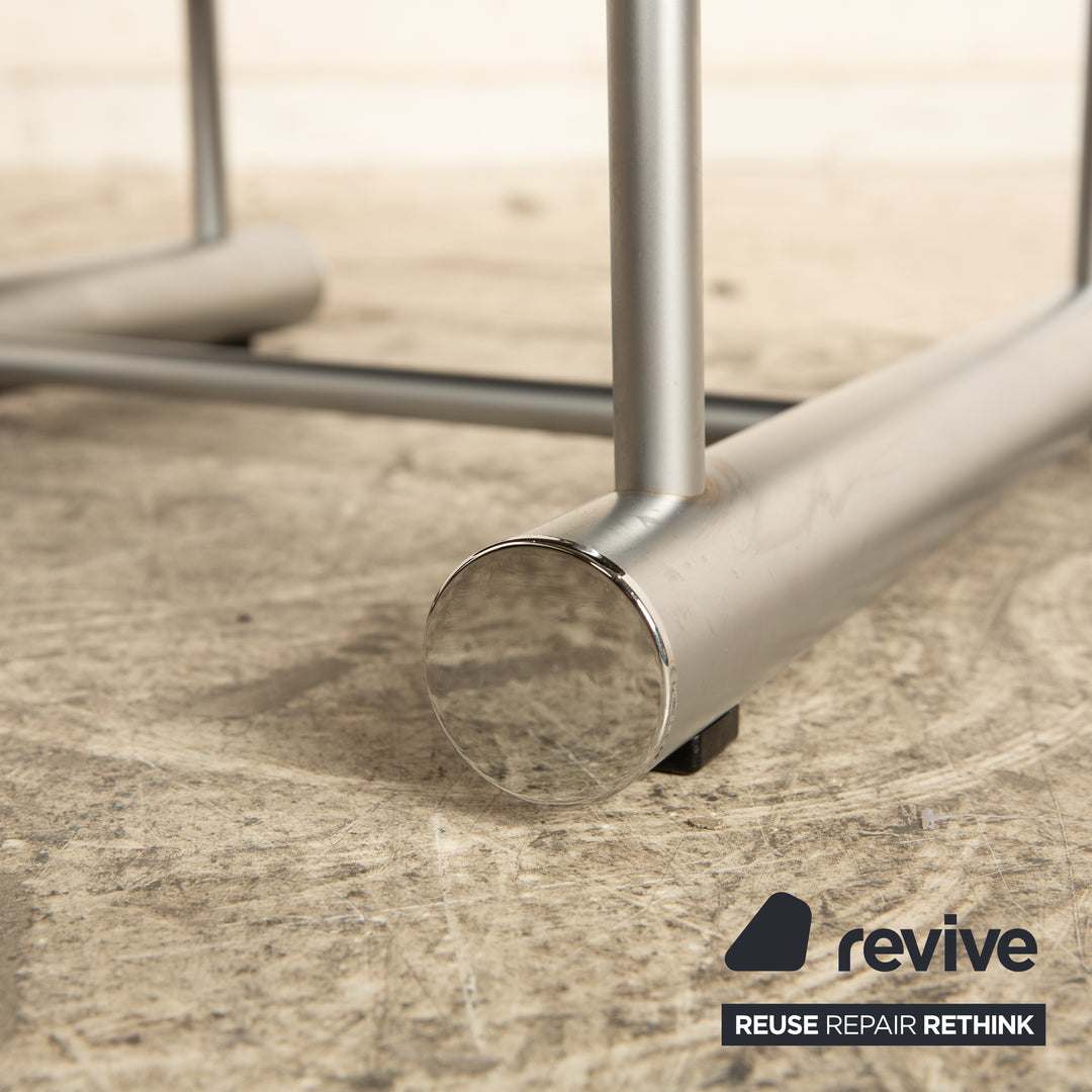 Rolf Benz 6500 Leder Hocker Schwarz