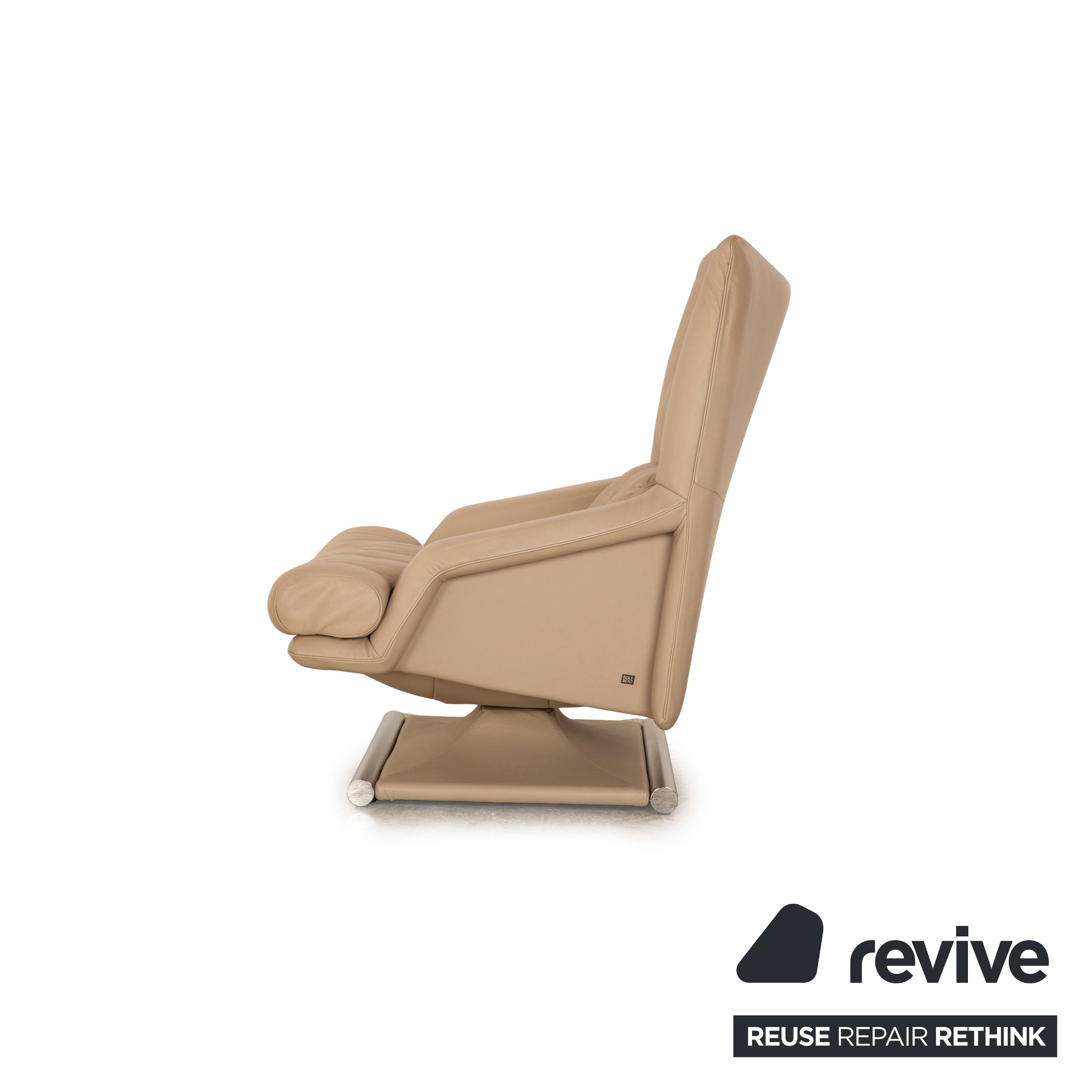 Rolf Benz Sessel 6500 Beige Leder - 2. Hand - Revive.de