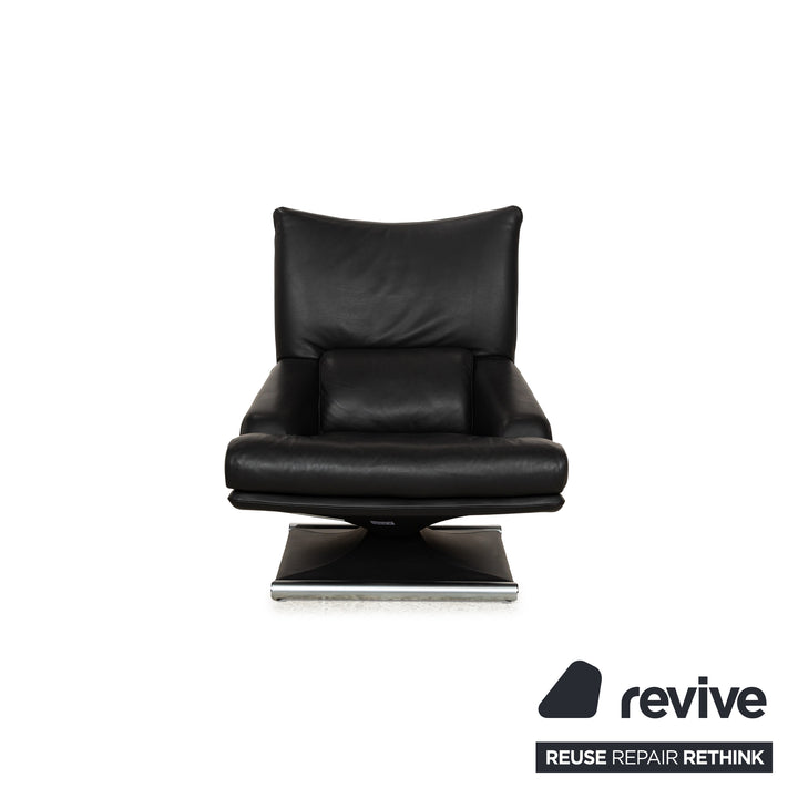 Rolf Benz 6500 Leather Armchair Black