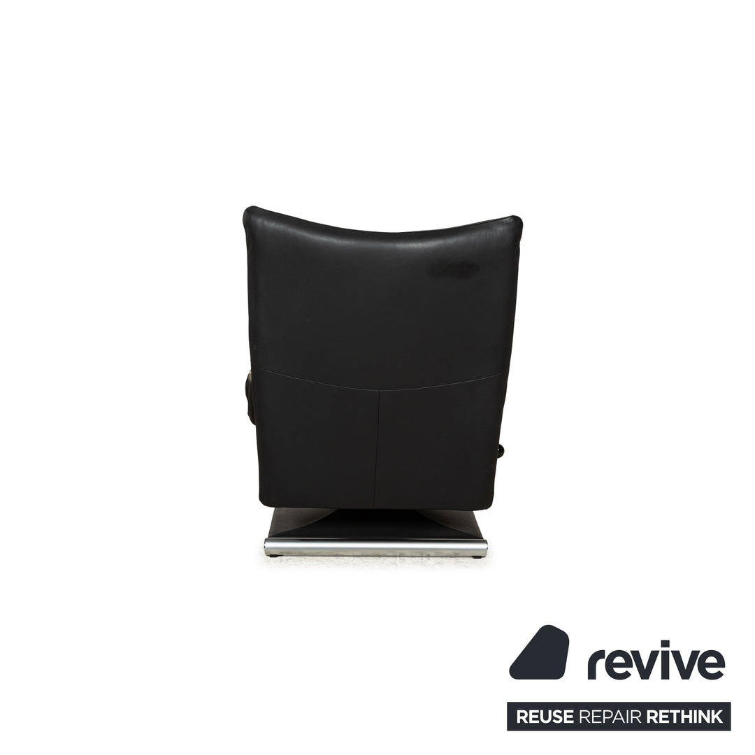 Rolf Benz 6500 Leather Armchair Black