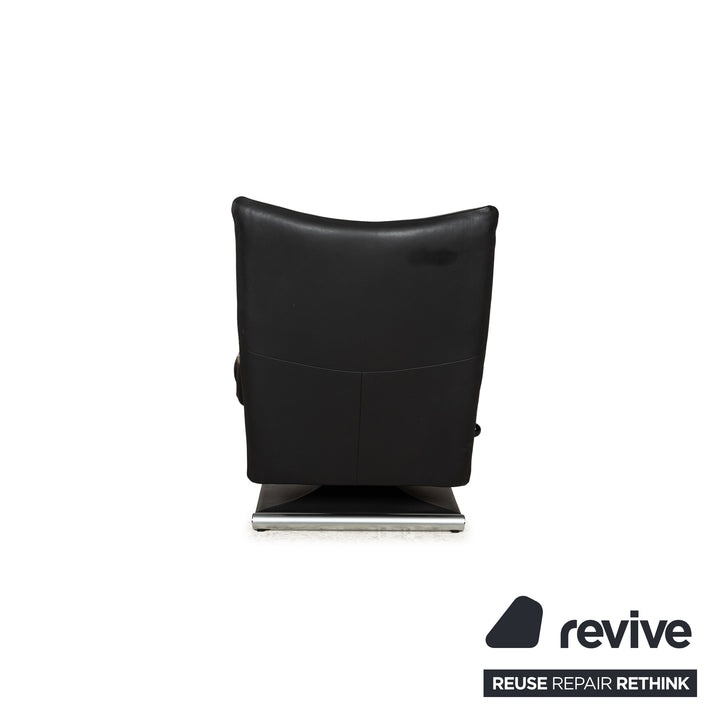 Rolf Benz 6500 Leather Armchair Black