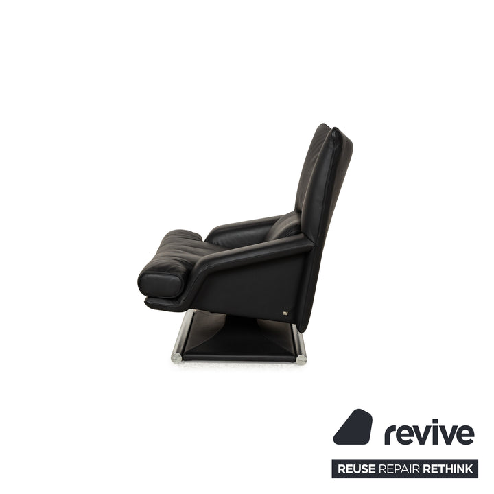 Rolf Benz 6500 Leather Armchair Black