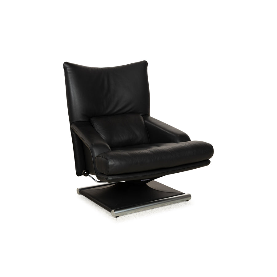 Rolf Benz 6500 Leather Armchair Black